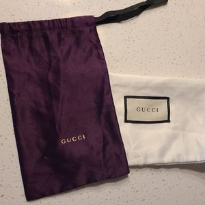 Gucci belt dust bag + Gucci Sunglass dust bag Preowned, good condition